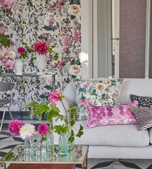 Majolica Wallpaper - Slate - PDG1028/02 - Designers Guild