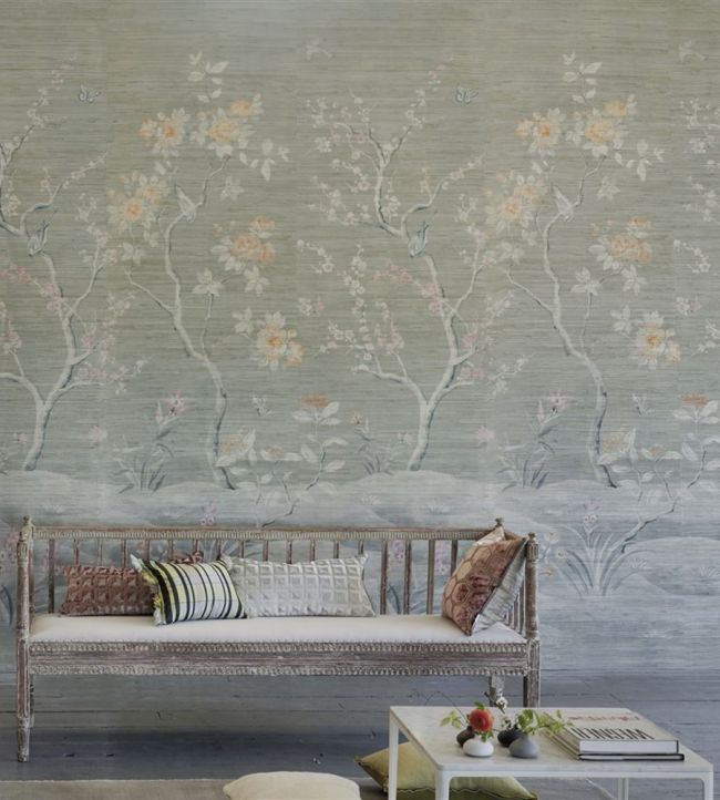 Manohari Grasscloth Wallpaper - Blossom - PDG1145/01 - Designers Guild