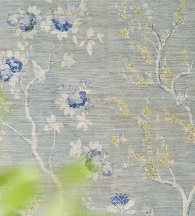 Manohari Grasscloth Wallpaper - Delft - PDG1145/02 - Designers Guild