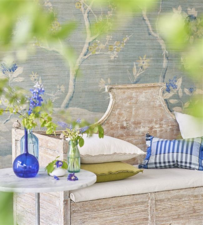 Manohari Grasscloth Wallpaper - Delft - PDG1145/02 - Designers Guild