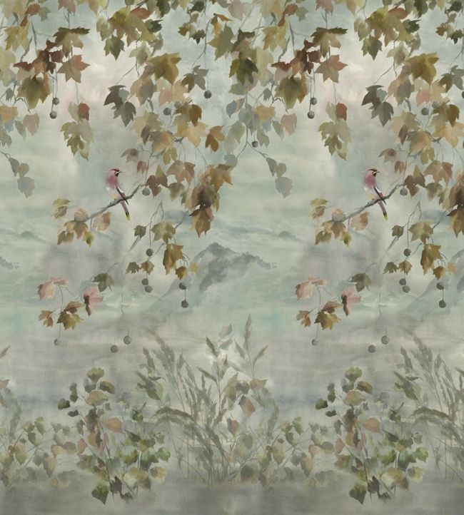 Miyako Scene 2 Wallpaper - Dove - PDG1112/01 - Designers Guild