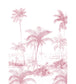 Exotic Palms Mural - Pink