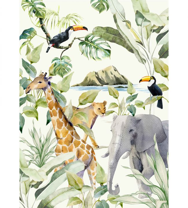 On The Island Mural - Green