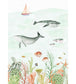 Sealife Nursery Mural - Green