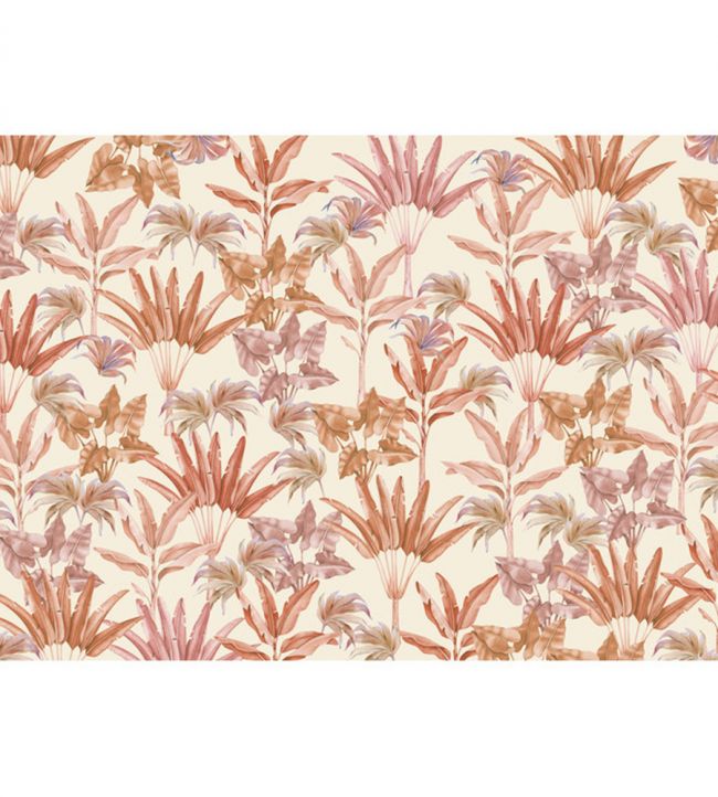 Terra Leaves Mural - Pink