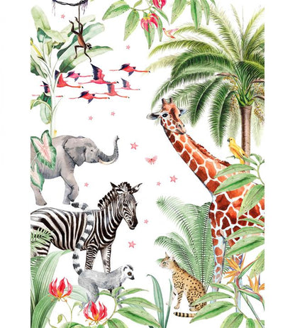 Yuki Nursery Mural - Multicolor