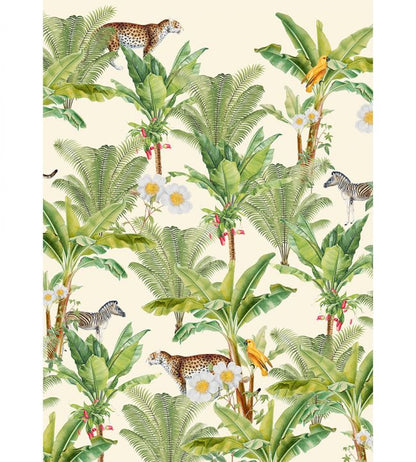 Flower Garden Mural - Green