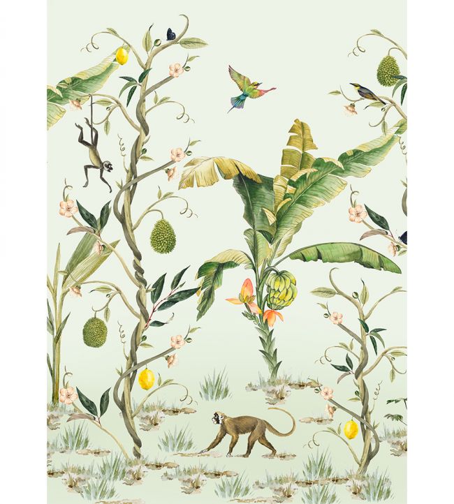 Monkey Life Mural - Green