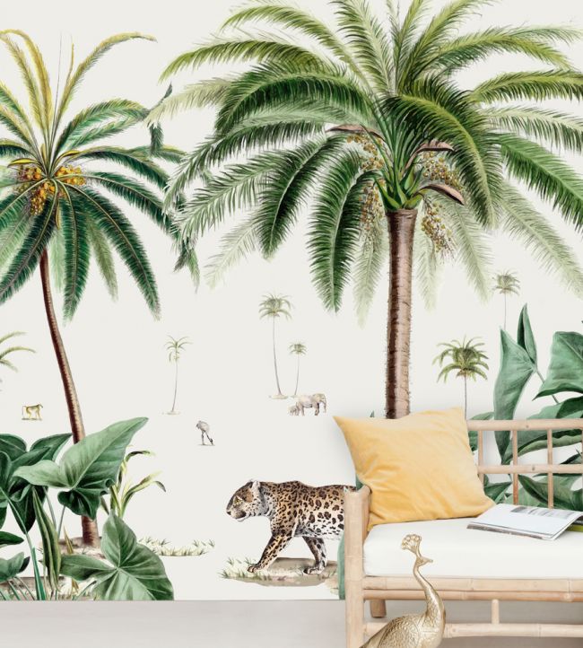 Walk In The Park Room Mural - Green