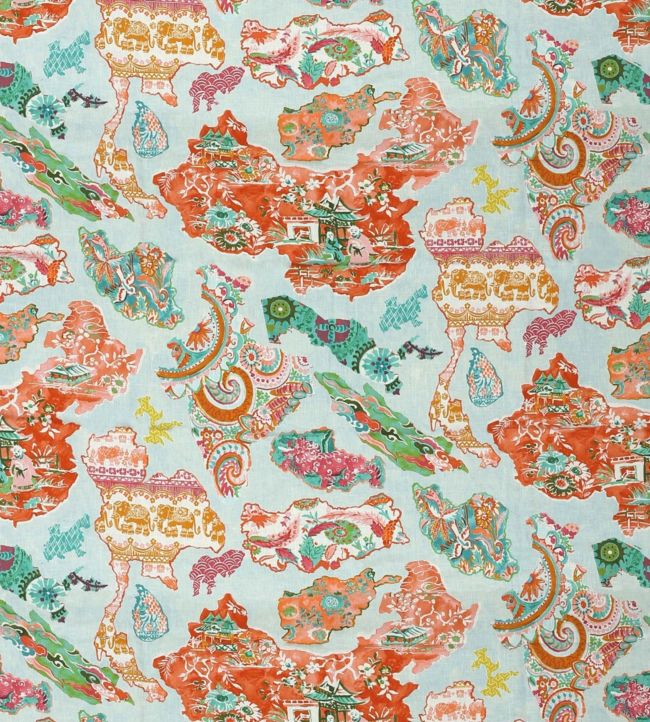 Eighty Days Fabric - Pink 