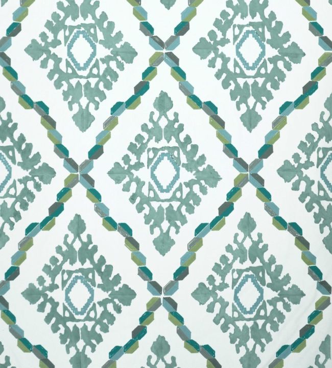Turkoman Fabric - Blue 