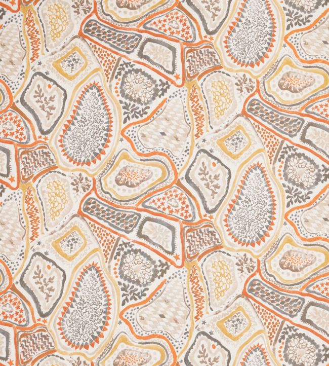 Monkey Puzzle Fabric - Pink