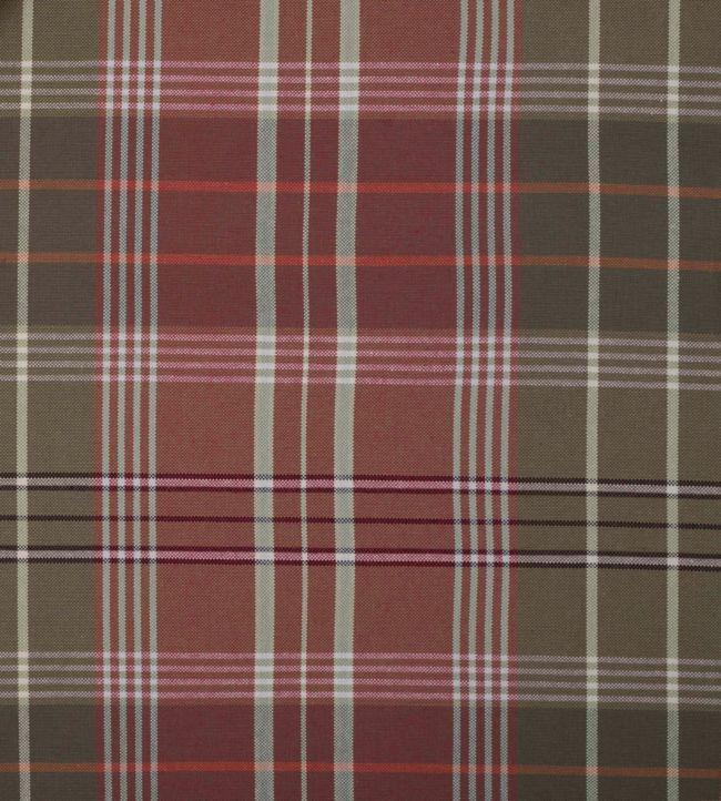 Arani Check Fabric - Red