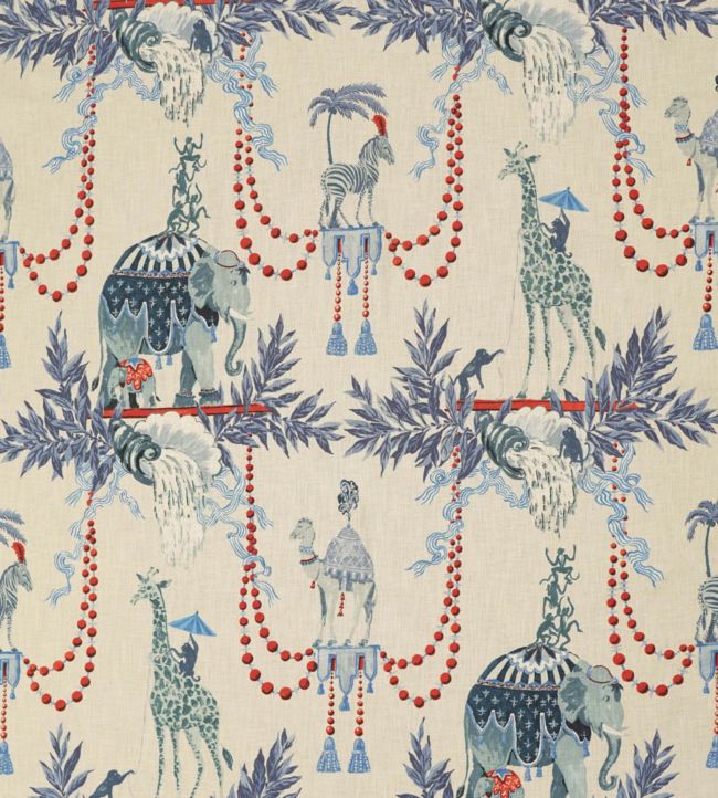 Monkey Business Fabric - Blue 