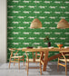 Mr Fox Room Wallpaper - Green