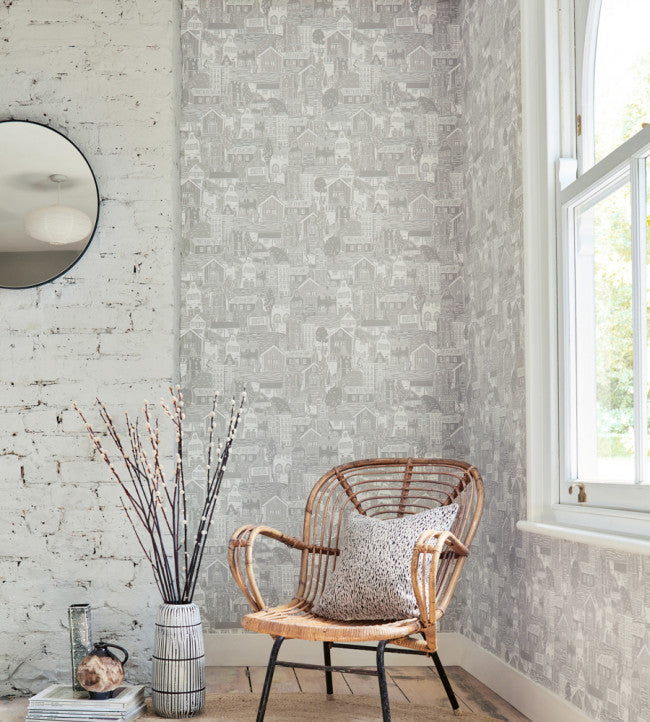 Stockholm Room Wallpaper - Gray
