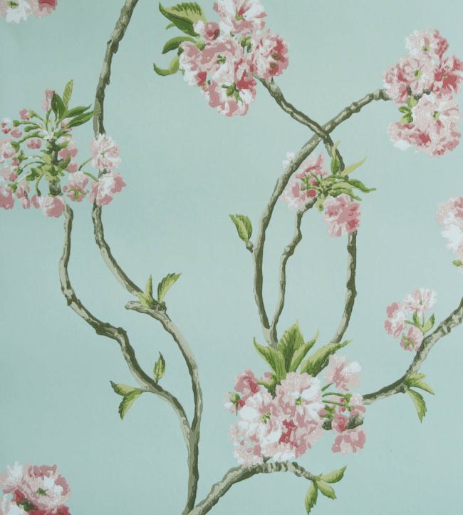 Orchard Blossom Wallpaper - Teal 