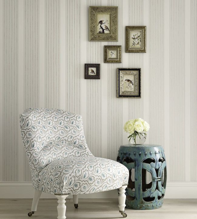 Abbotsford Room Wallpaper - Silver