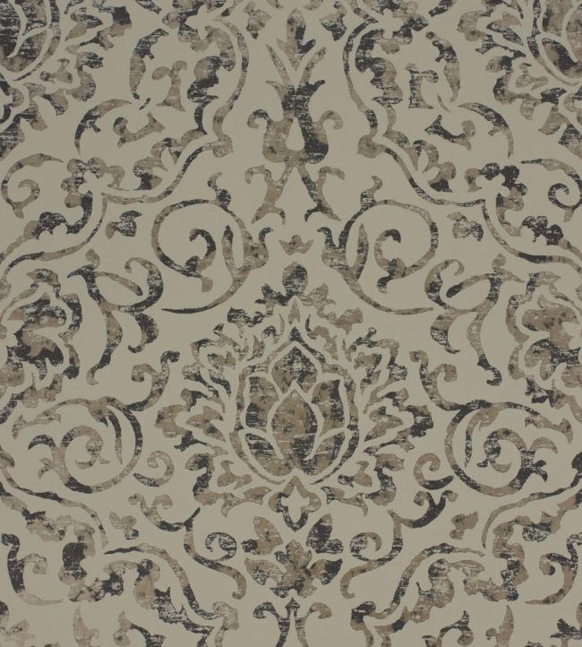 NCW4201-01 - Belem Wallpaper - Chocolate/Gold - Nina Campbell