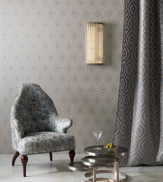 Vignola Room Wallpaper - Gray