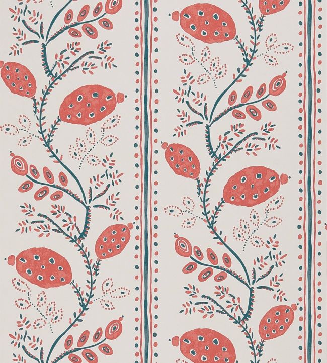 Pomegranate Trail Wallpaper - Orange