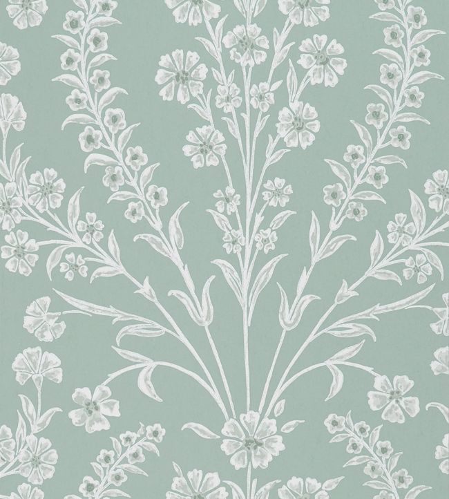 NCW4392-01 - Chelwood Wallpaper - Aqua - Nina Campbell