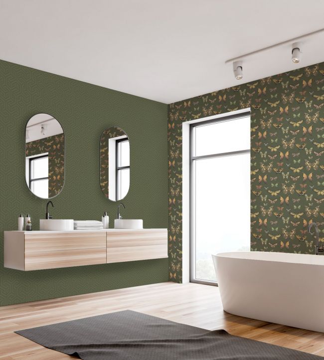 OPUS40 - Opus Wallpaper - Moss Green - Arley House