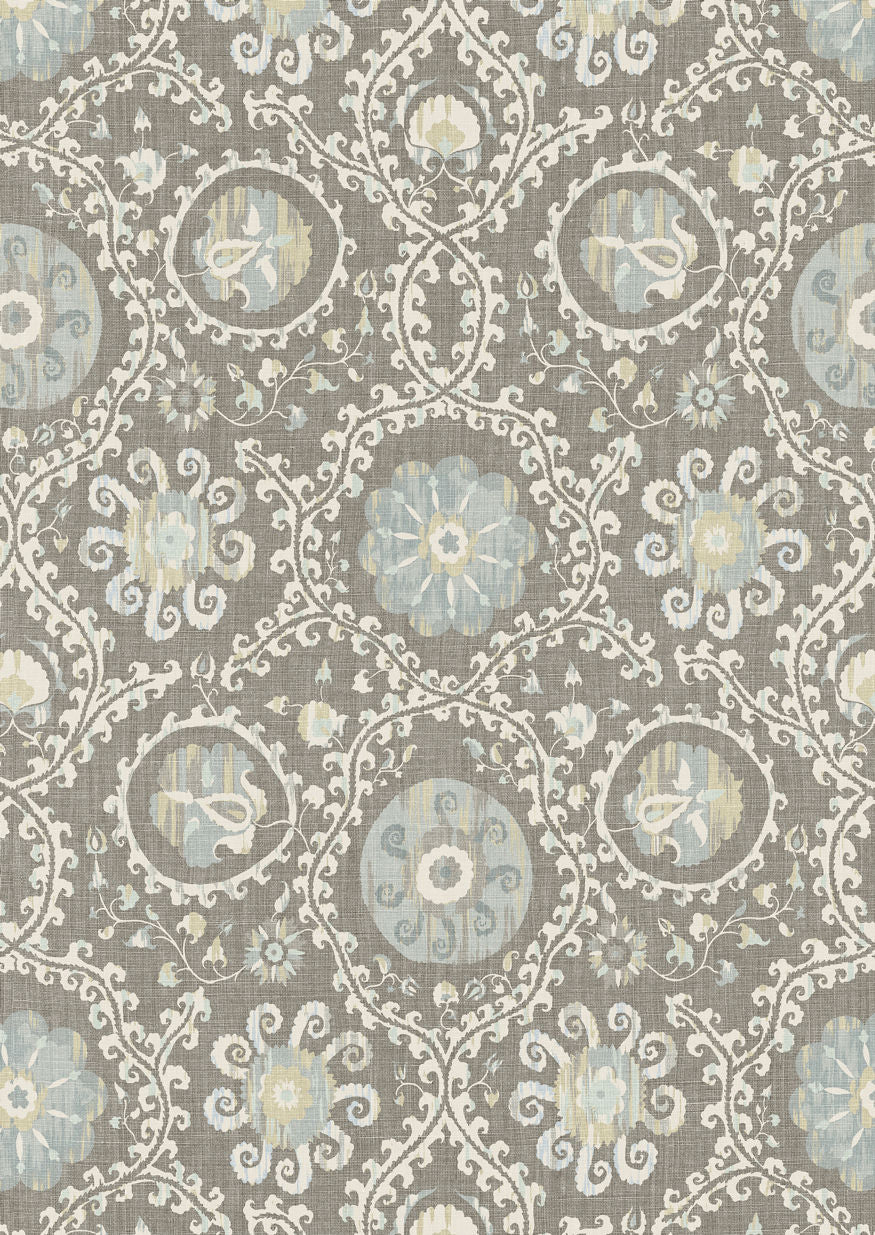 Oxus Wallpaper - Casement Blue - Lewis & Wood