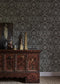 Oxus Wallpaper - Turkish Brown - Lewis & Wood