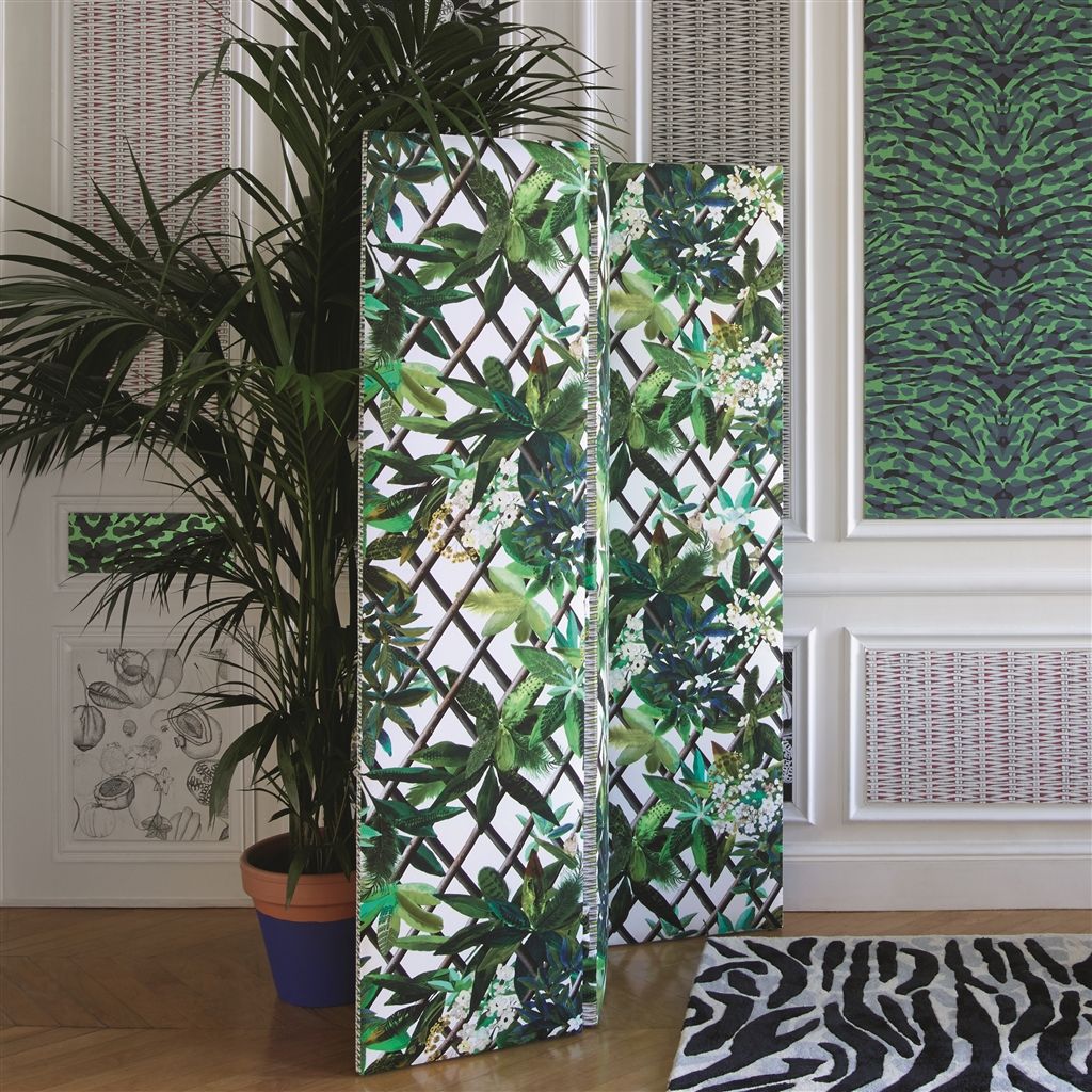 Canopy - Argent Room Wallpaper - Green