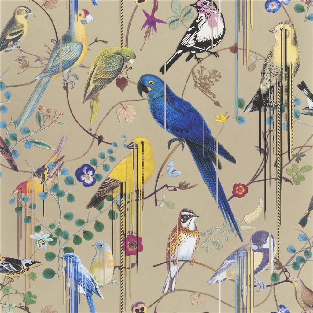 Birds Sinfonia Wallpaper - Sand