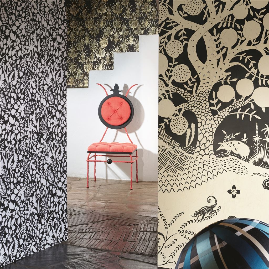 L Eden Soft Room Wallpaper 2 - Black