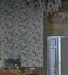 Delft Flower Room Wallpaper - Gray