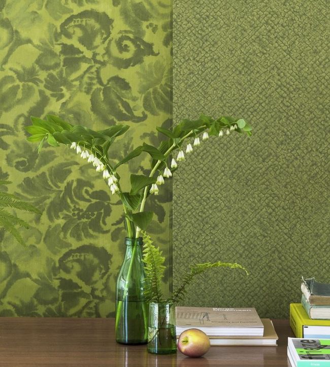 Boro Room Wallpaper - Green