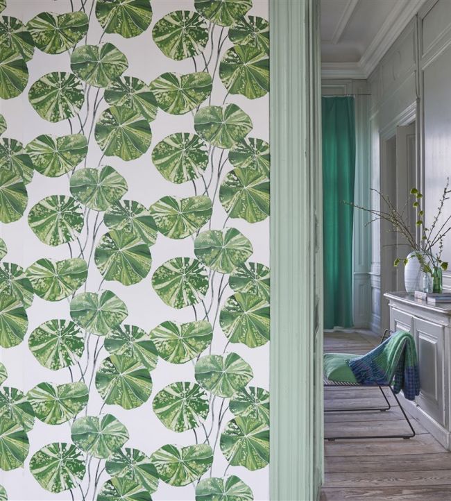 Brahmi Room Wallpaper - Green