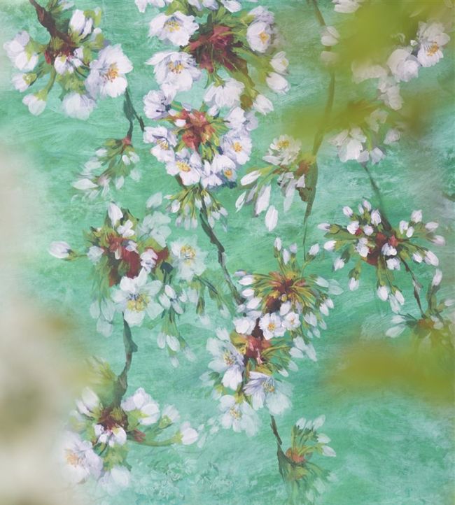 Assam Blossom Room Wallpaper 3 - Green