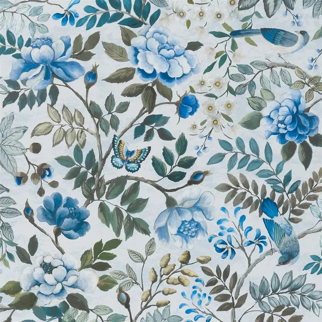 Porcelaine De Chine Wallpaper - Blue 