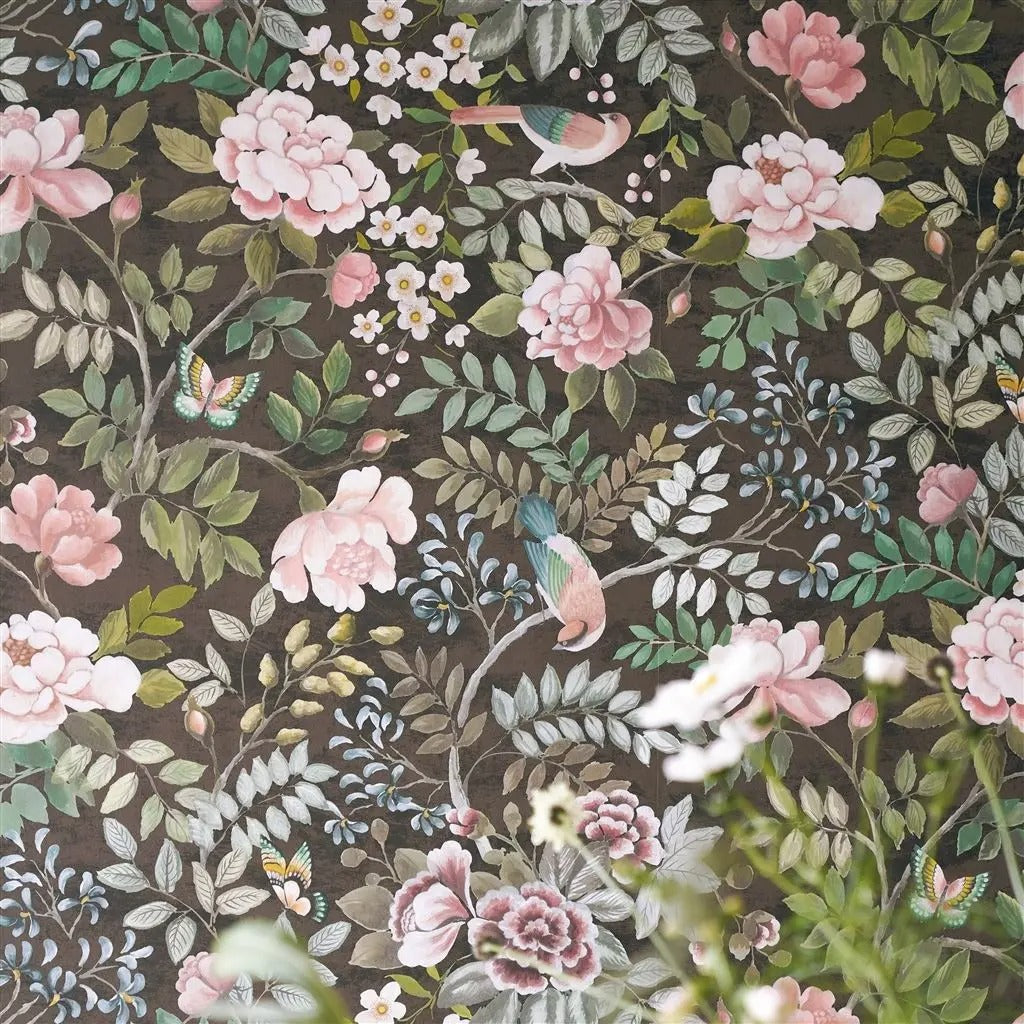 Porcelaine De Chine Room Wallpaper 2 - Brown