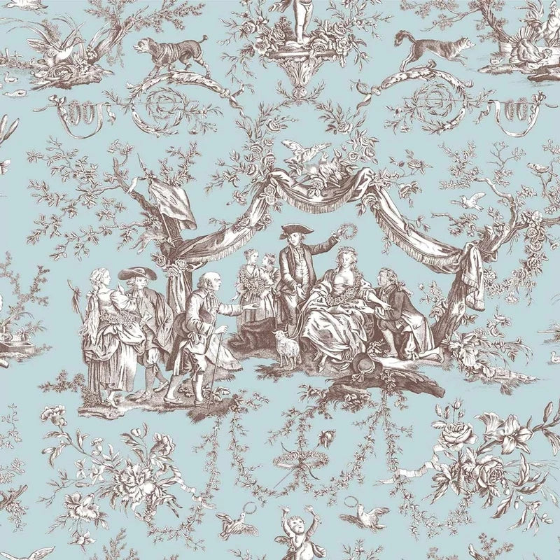 Greuze Wallpaper - Teal