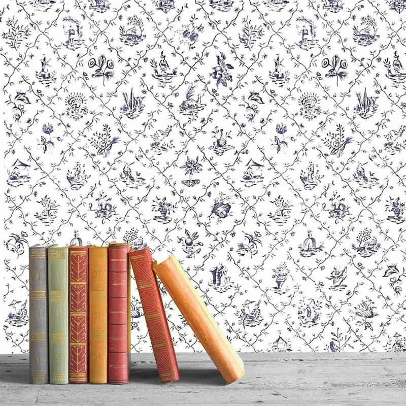 Pillement Room Wallpaper - Gray