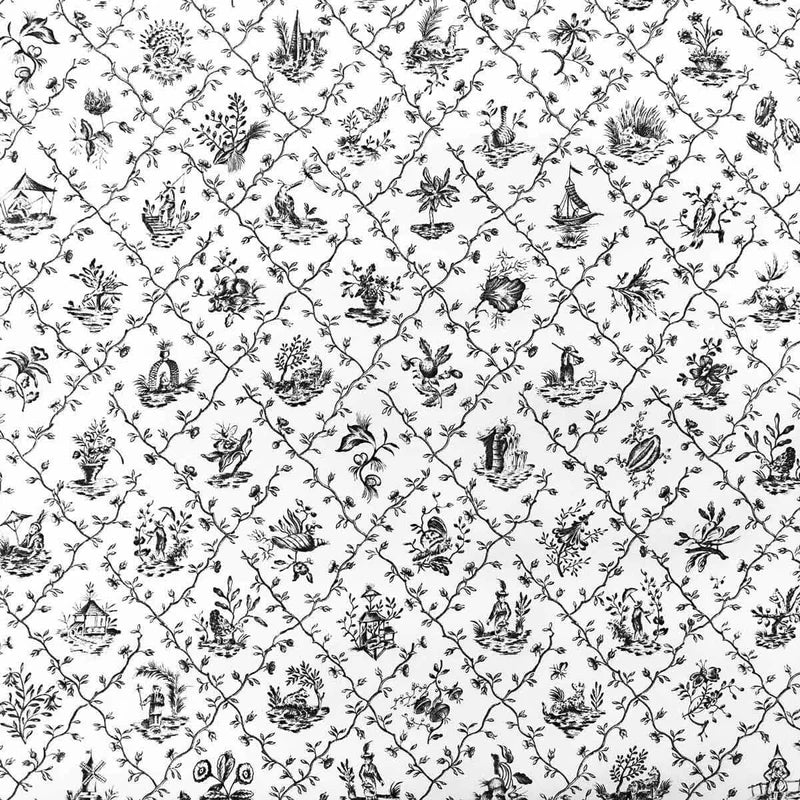 Pillement Wallpaper - Black