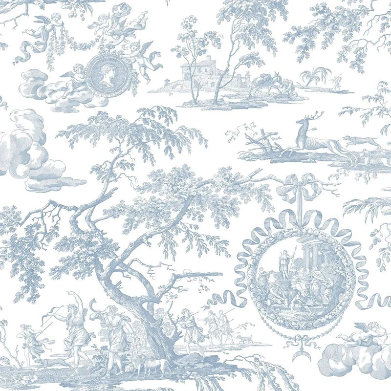 Chasse de Diane Wallpaper - Blue