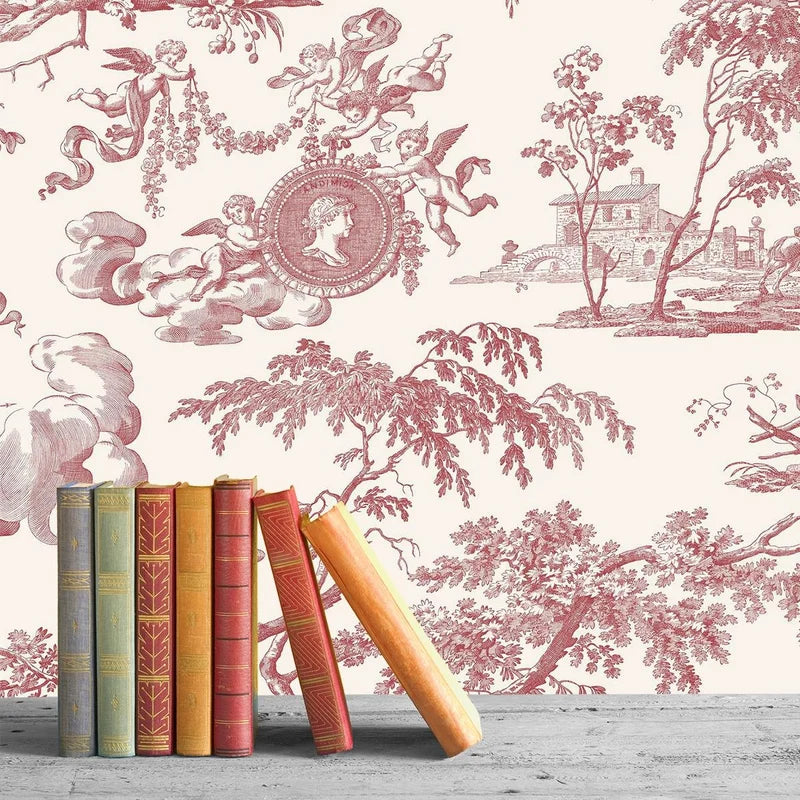 Chasse de Diane Room Wallpaper - Pink