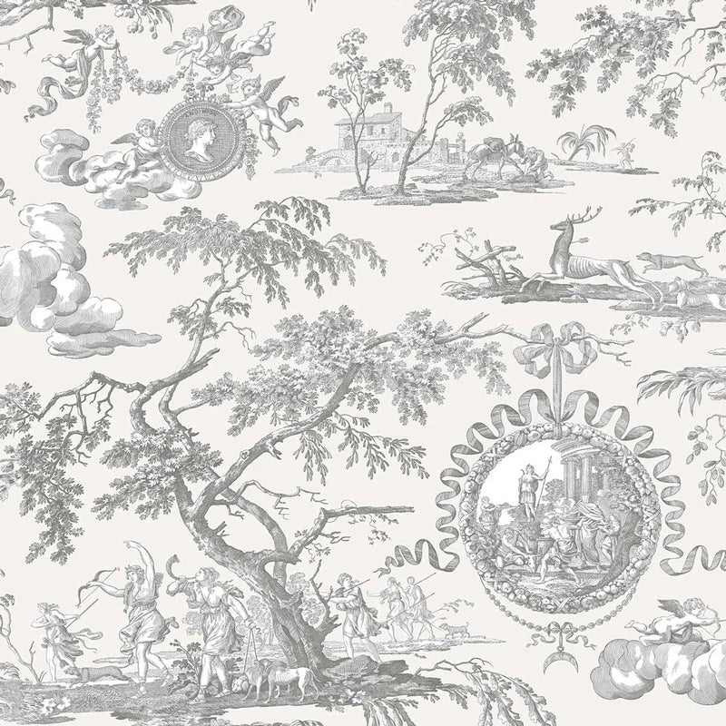 Chasse de Diane Wallpaper - Gray