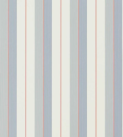 Aiden Stripe Wallpaper - Blue - Ralph Lauren