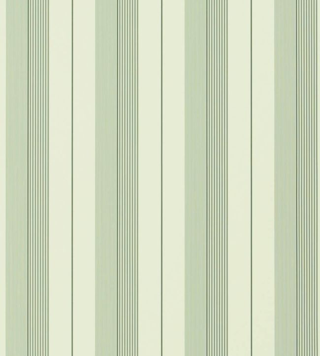 Aiden Stripe Wallpaper - Green - Ralph Lauren