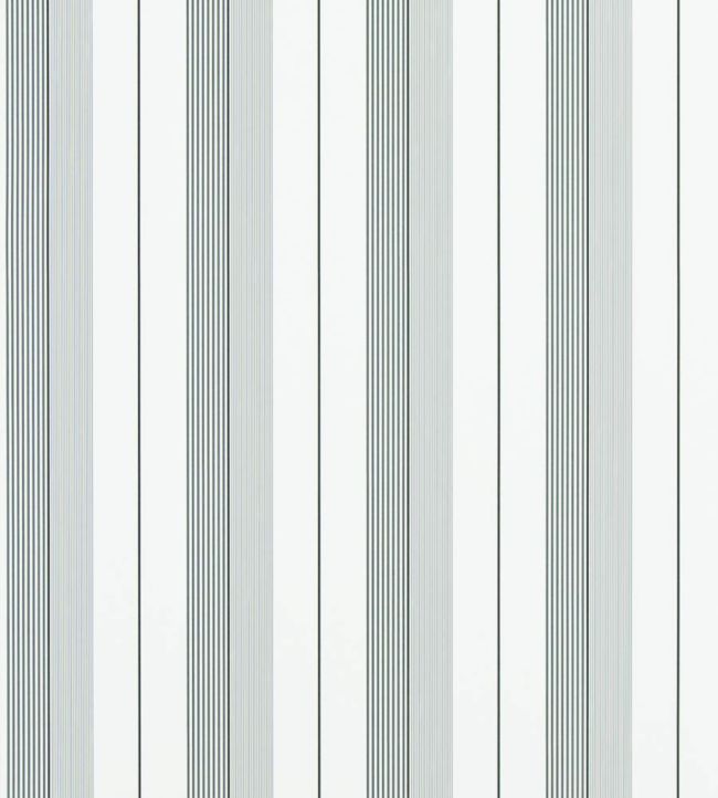 Aiden Stripe Wallpaper - Gray - Ralph Lauren