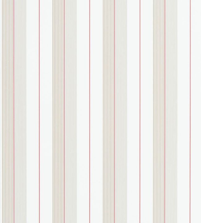 Aiden Stripe Wallpaper - Pink - Ralph Lauren