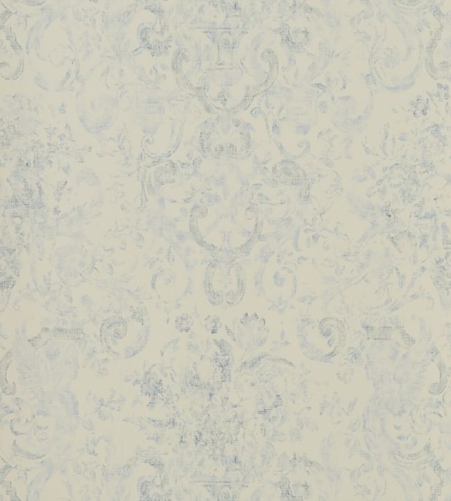 Old Hall Floral Wallpaper - Blue - Ralph Lauren