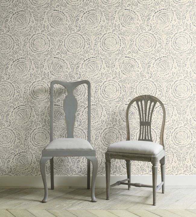 PW78035/5 - Kamala Wallpaper - Indigo - Baker Lifestyle